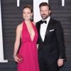 Olivia Wilde et son compagnon Jason Sudeikis à la soirée "Vanity Fair Oscar Party" après la 88ème cérémonie des Oscars à Beverly Hills, le 28 février 2016