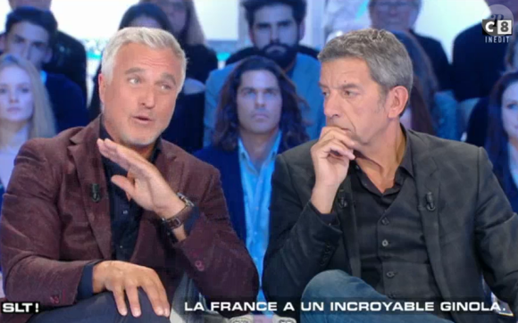 David Ginola remercie M.Pokora de l'avoir sauvé dans l'émission de C8 "Salut les terriens" le 15 octobre 2016.