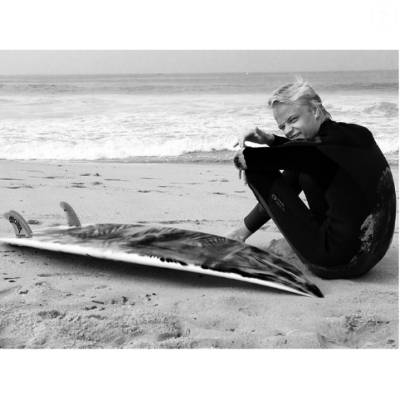 Marius Borg Hoiby, fils de la princesse Mette-Marit de Norvège. Photo Instagram d'un surf trip au Portugal en 2014.