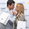 Exclusif - Caroline Receveur et son fiancé Valentin Lucas - Inauguration du Chess Hotel au 6 Rue du Helder en partenariat avec Crush Magazine à Paris, le 10 octobre 2014.