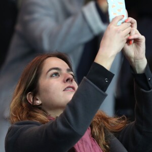 Anouchka Delon - People au match de Ligue des champions Psg - Bale au Parc des Princes à Paris le 19 octobre 2016. © Cyril Moreau/Bestimage