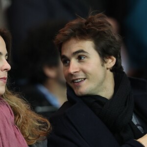 Anouchka Delon et son compagnon Julien Dereims - People au match de Ligue des champions Psg - Bale au Parc des Princes à Paris le 19 octobre 2016. © Cyril Moreau/Bestimage