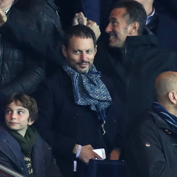 Marc-Olivier Fogiel - People au match de Ligue des champions Psg - Bale au Parc des Princes à Paris le 19 octobre 2016. © Cyril Moreau/Bestimage