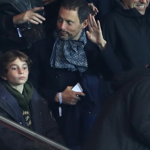 Marc-Olivier Fogiel - People au match de Ligue des champions Psg - Bale au Parc des Princes à Paris le 19 octobre 2016. © Cyril Moreau/Bestimage