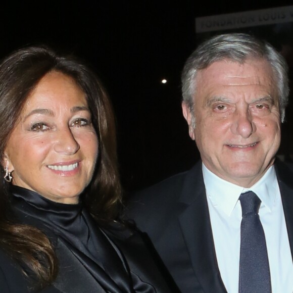 Sidney Toledano et sa femme Katia - Arrivées au dîner d'Inauguration de l'exposition "Icônes de l'Art Moderne. La Collection Chtchoukine" à la "Fondation Vuitton" à Paris, France, le 20 octobre 2016