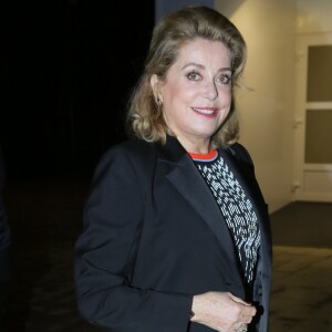 Catherine Deneuve - Arrivées au dîner d'Inauguration de l'exposition "Icônes de l'Art Moderne. La Collection Chtchoukine" à la "Fondation Vuitton" à Paris, France, le 20 octobre 2016.