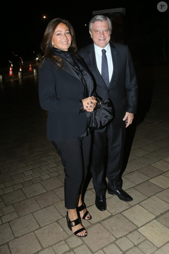 Sidney Toledano et sa femme Katia - Arrivées au dîner d'Inauguration de l'exposition "Icônes de l'Art Moderne. La Collection Chtchoukine" à la "Fondation Vuitton" à Paris, France, le 20 octobre 2016.