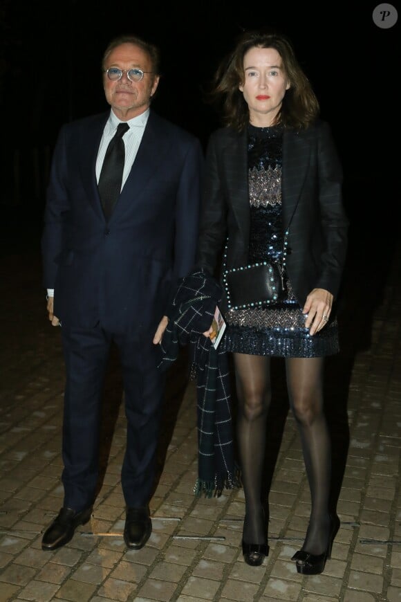 Guillaume Durand et sa femme Diane de Mac Mahon - Arrivées au dîner d'Inauguration de l'exposition "Icônes de l'Art Moderne. La Collection Chtchoukine" à la "Fondation Vuitton" à Paris, France, le 20 octobre 2016.