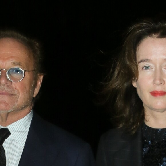 Guillaume Durand et sa femme Diane de Mac Mahon - Arrivées au dîner d'Inauguration de l'exposition "Icônes de l'Art Moderne. La Collection Chtchoukine" à la "Fondation Vuitton" à Paris, France, le 20 octobre 2016.