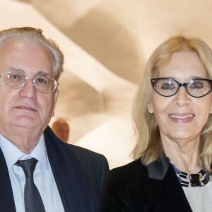 Le professeur Mikhaïl Borissovitch Piotrovski et sa femme Irina - Dîner d'inauguration de l'exposition "Icônes de l'Art Moderne. La Collection Chtchoukine" à la "Fondation Louis Vuitton" à Paris, France, le 20 octobre 2016.