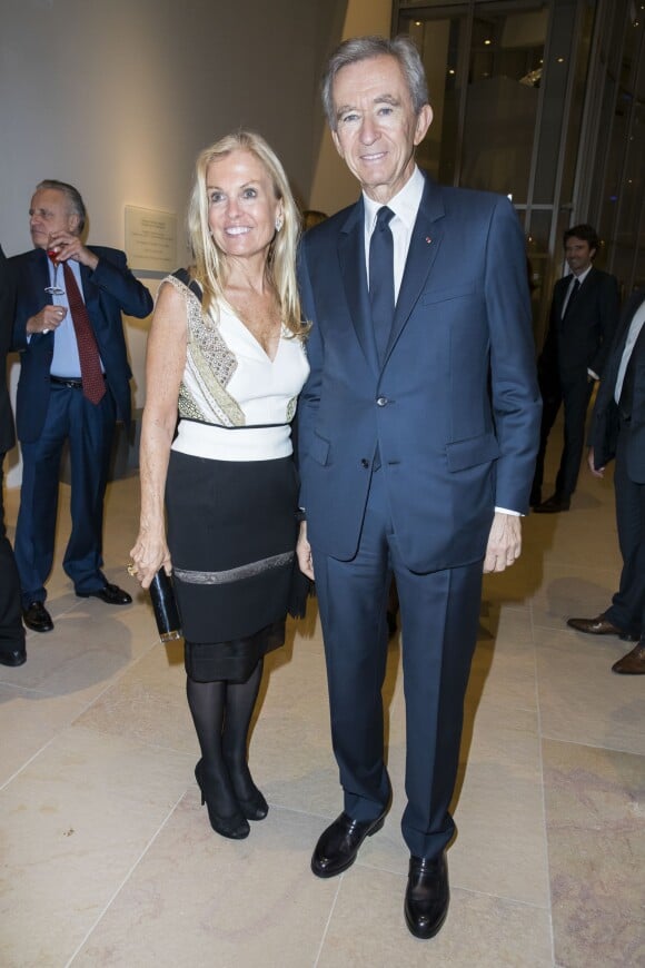 Bernard Arnault et sa femme Hélène Mercier-Arnault - Dîner d'inauguration de l'exposition "Icônes de l'Art Moderne. La Collection Chtchoukine" à la "Fondation Louis Vuitton" à Paris, France, le 20 octobre 2016.