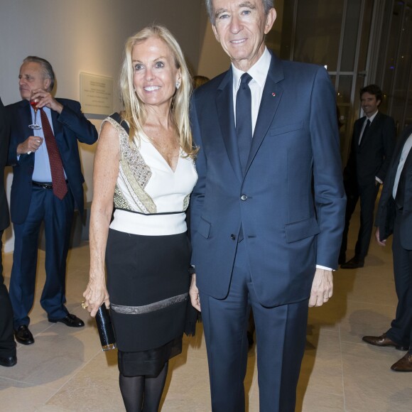 Bernard Arnault et sa femme Hélène Mercier-Arnault - Dîner d'inauguration de l'exposition "Icônes de l'Art Moderne. La Collection Chtchoukine" à la "Fondation Louis Vuitton" à Paris, France, le 20 octobre 2016.