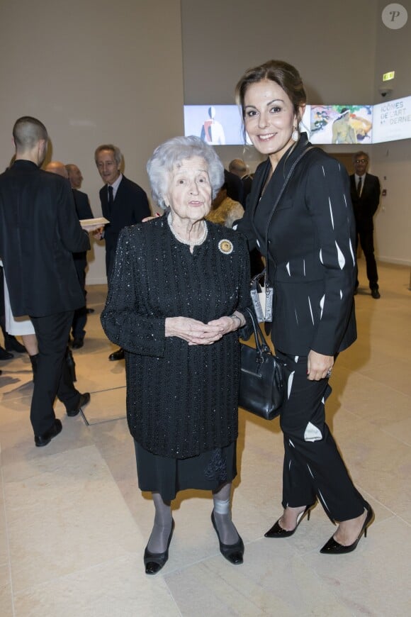 Irina Antonova et Sati Spivakov - Dîner d'inauguration de l'exposition "Icônes de l'Art Moderne. La Collection Chtchoukine" à la "Fondation Louis Vuitton" à Paris, France, le 20 octobre 2016.