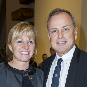 Michael Burke et sa femme Brigitte - Dîner d'inauguration de l'exposition "Icônes de l'Art Moderne. La Collection Chtchoukine" à la "Fondation Louis Vuitton" à Paris, France, le 20 octobre 2016.