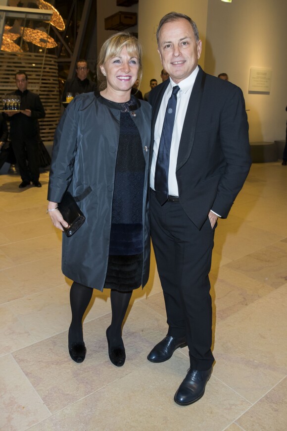 Michael Burke et sa femme Brigitte - Dîner d'inauguration de l'exposition "Icônes de l'Art Moderne. La Collection Chtchoukine" à la "Fondation Louis Vuitton" à Paris, France, le 20 octobre 2016.