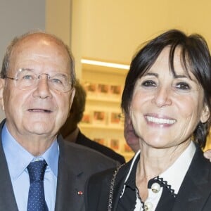 Marc Ladreit de Lacharrière et sa compagne Véronique Morali - Dîner d'inauguration de l'exposition "Icônes de l'Art Moderne. La Collection Chtchoukine" à la "Fondation Louis Vuitton" à Paris, France, le 20 octobre 2016.