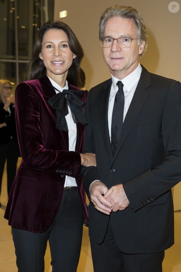 Olivier Royant et sa femme Delphine - Dîner d'inauguration de l'exposition "Icônes de l'Art Moderne. La Collection Chtchoukine" à la "Fondation Louis Vuitton" à Paris, France, le 20 octobre 2016.