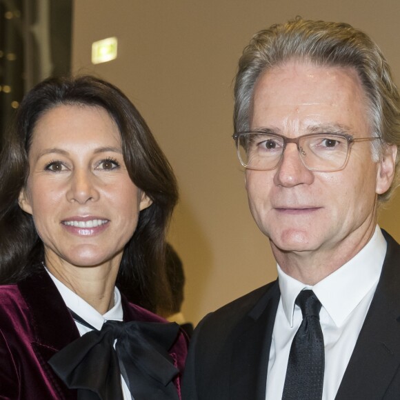 Olivier Royant et sa femme Delphine - Dîner d'inauguration de l'exposition "Icônes de l'Art Moderne. La Collection Chtchoukine" à la "Fondation Louis Vuitton" à Paris, France, le 20 octobre 2016.