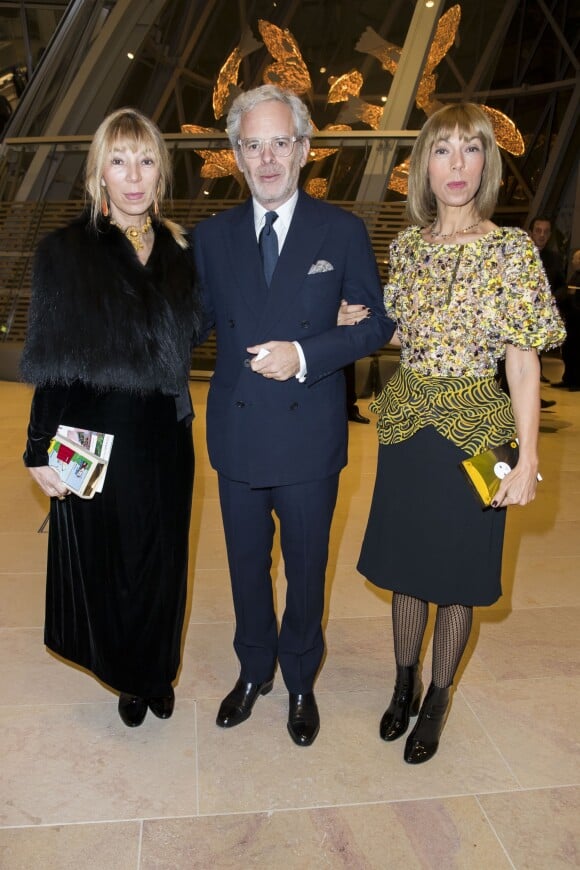 Victoire de Castellane, son mari Thomas Lenthal et Mathilde Favier - Dîner d'inauguration de l'exposition "Icônes de l'Art Moderne. La Collection Chtchoukine" à la "Fondation Louis Vuitton" à Paris, France, le 20 octobre 2016.
