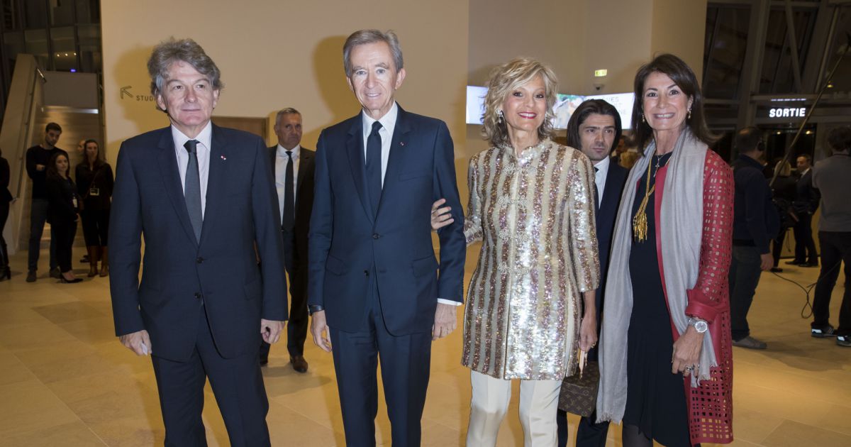 Thierry Breton, Bernard Arnault et sa femme Hélène Arnault ...