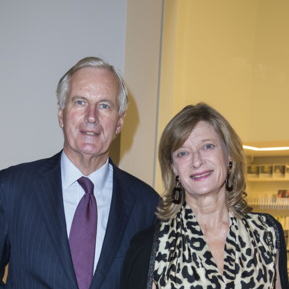 Michel Barnier et sa femme Isabelle - Dîner d'inauguration de l'exposition "Icônes de l'Art Moderne. La Collection Chtchoukine" à la "Fondation Louis Vuitton" à Paris, France, le 20 octobre 2016.