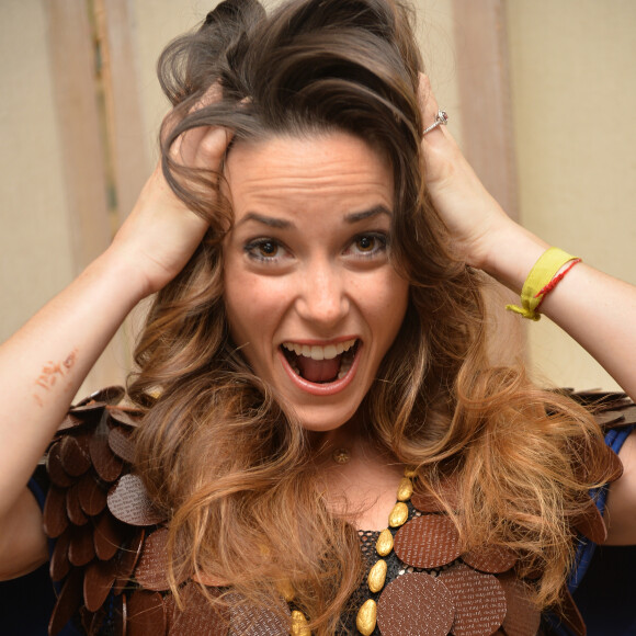 Capucine Anav ( habillée par le maitre chocolatier Jean-Paul Hévin, mise en beauté par Franck Provost et Make up for ever Academy) - Essayage en prévisions du défilé du salon du chocolat 2016 à l'hotel Best Western Premier - Trocadero la Tour à Paris le 12 octobre 2016. © Veeren/Bestimage