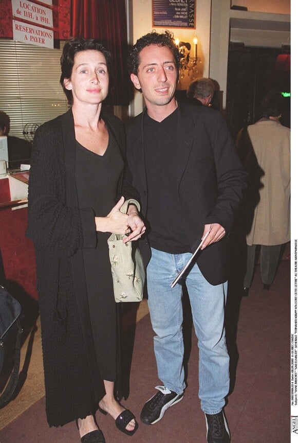 Anne Brochet et Gad Elmaleh à Paris en septembre 2000.