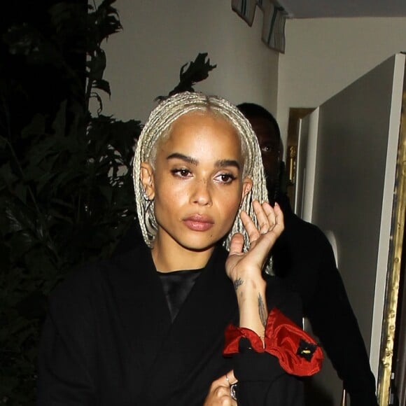 Zoë Kravitz invitée à la soirée d'anniversaire de Drake organisée à Los Angeles le 23 octobre 2016.