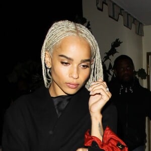 Zoë Kravitz invitée à la soirée d'anniversaire de Drake organisée à Los Angeles le 23 octobre 2016.