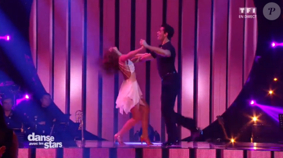 Priscilla Betti dans "Danse avec les stars", en 2015.