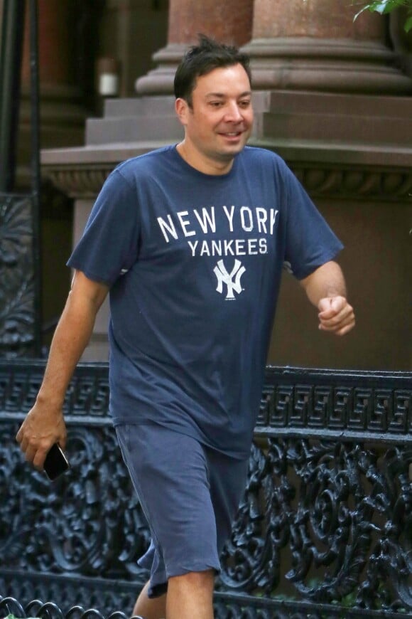 Jimmy Fallon dans les rues de New York le 28 août 2016