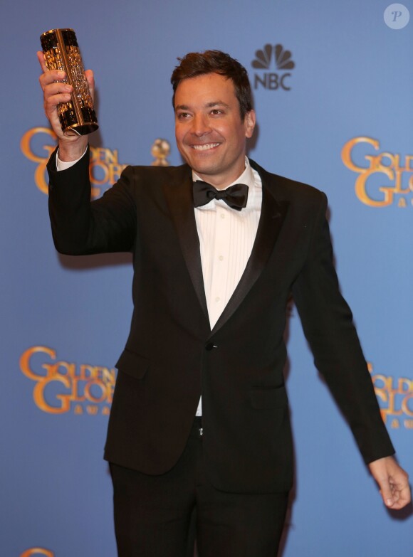 Jimmy Fallon - Press Room - 71eme ceremonie des Golden Globe Awards a Beverly Hills le 12 janvier 2014.
