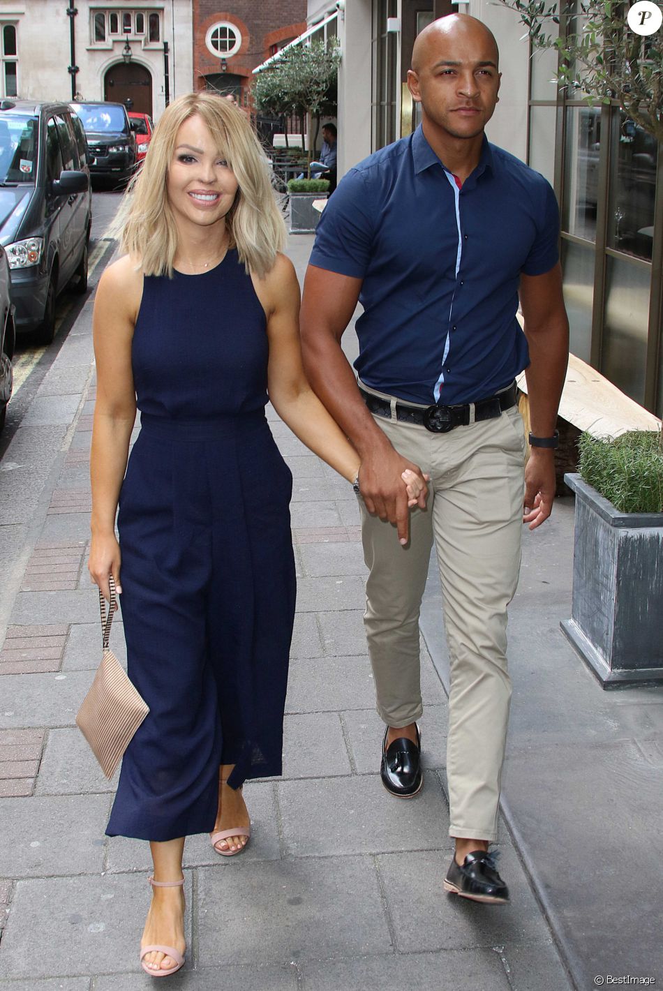 Katie Piper et son mari Richard Sutton à Londres. Le 7 août 2016 ...