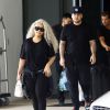 Blac Chyna, enceinte, et son fiancé Rob Kardashian quittent leur hôtel de Miami le 18 mai 2016