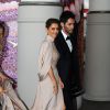 Cheryl Fernandez-Versini (Cheryl Cole) et son mari Jean-Bernard Fernandez-Versini rentrent à l'hôtel Martinez après leur soirée à Cannes le 15 mai 2015, lors du 68 ème Festival International du Film de Cannes