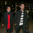 Cheryl Cole (Cheryl Versini Fernandez) et son mari Jean-Bernard Versin à la Gare du Nord en partance pour Londres après avoir assisté au défilé "Ralph &amp; Russo Haute Couture" à Paris, le 29 janvier 2015