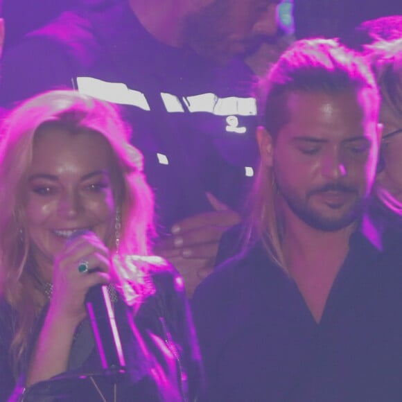 Lindsay Lohan et Dennis Papageorgiou à l'ouverture de son nouveau nightclub à Athènes en Grèce, le 15 octobre 2016