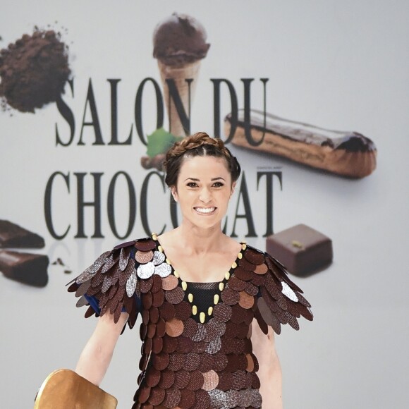 Capucine Anav - Défilé du 22ème salon du chocolat à la porte de Versailles à Paris le 27 octobre 2016. (coiffures Franck Provost / maquillages Make Up For Ever) © Veeren-Perusseau/Bestimage
