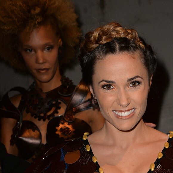 Capucine Anav - Backstage du défilé du 22ème salon du chocolat à la porte de Versailles à Paris le 27 octobre 2016. © Veeren-Perusseau/Bestimage
