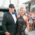 Hulk Hogan et sa femme Jennifer McDaniel - Arrivées au mariage d'Isabela Rangel et David Grutman à Miami le 23 avril 2016.