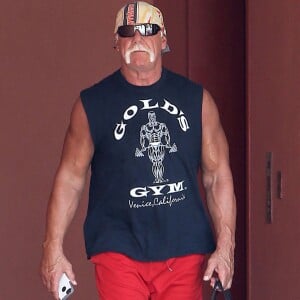 Exclusif - Hulk Hogan et sa femme Jennifer McDaniel sortent de leur cours de gym à Los Angeles Le 25 Juillet 2015