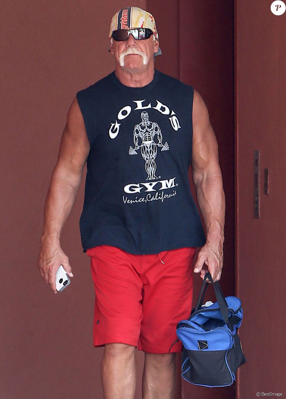 Exclusif - Hulk Hogan et sa femme Jennifer McDaniel sortent de leur cours de gym à Los Angeles Le 25 Juillet 2015
