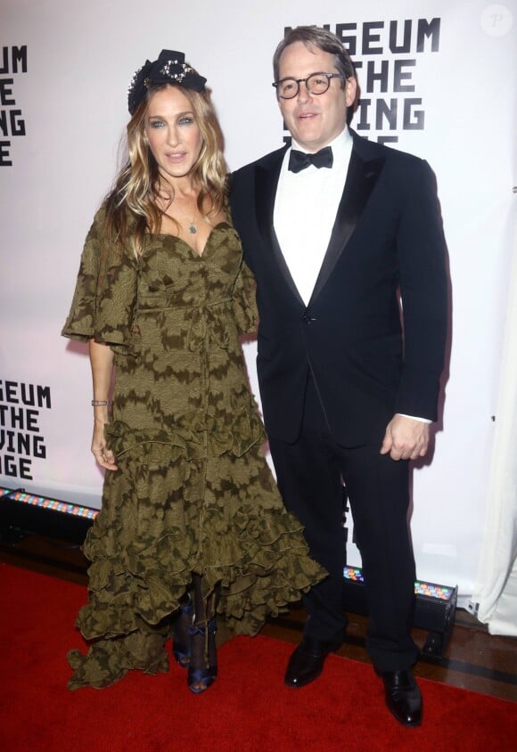Sarah Jessica Parker et son mari Matthew Broderick au 30ème gala annuel Museum of Moving Image en l'honneur du film "Rules Don't Apply" à New York, le 2 novembre 2016. © CPA/Bestimage