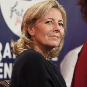 Claire Chazal participe à une rencontre organisée par le mouvement "Fraternité Générale !" à la Fnac Saint-Lazare à Paris, le 2 novembre 2016. © Pierre Perusseau/Bestimage