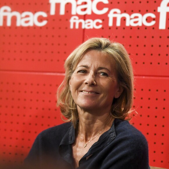 Claire Chazal participe à une rencontre organisée par le mouvement "Fraternité Générale !" à la Fnac Saint-Lazare à Paris, le 2 novembre 2016. © Pierre Perusseau/Bestimage