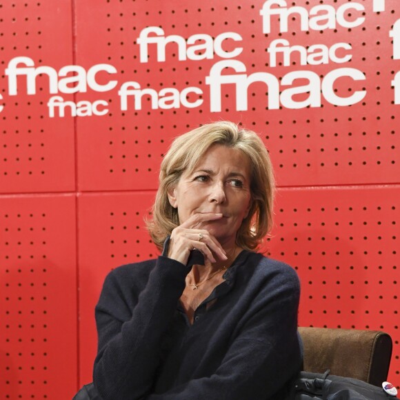 Claire Chazal participe à une rencontre organisée par le mouvement "Fraternité Générale !" à la Fnac Saint-Lazare à Paris, le 2 novembre 2016. © Pierre Perusseau/Bestimage