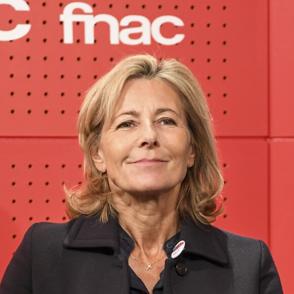 Claire Chazal participe à une rencontre organisée par le mouvement "Fraternité Générale !" à la Fnac Saint-Lazare à Paris, le 2 novembre 2016. © Pierre Perusseau/Bestimage