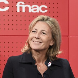 Claire Chazal participe à une rencontre organisée par le mouvement "Fraternité Générale !" à la Fnac Saint-Lazare à Paris, le 2 novembre 2016. © Pierre Perusseau/Bestimage