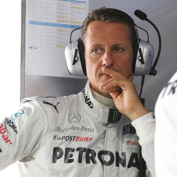 Michael Schumacher lors du grand prix de Formule 1 a New Delhi en Inde le 26 octobre 2012.