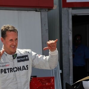 Michael Schumacher participe au grand prix de Monaco le 26 mai 2012.